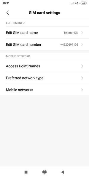 Select Access Point Names