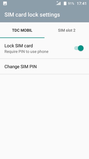 Select Public and select Change SIM PIN