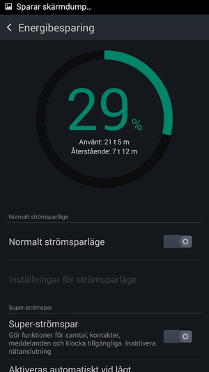 Aktivera Super-strömspar
