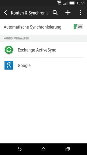 Wählen Sie Google