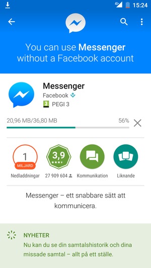 Vänta på att installationsprocessen avslutas