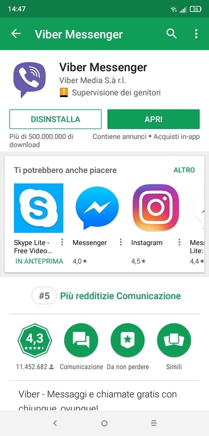 Seleziona APRI