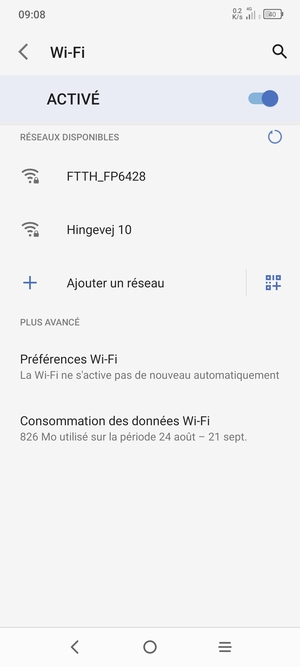 Sélectionnez le réseau sans fil auquel vous souhaitez vous connecter