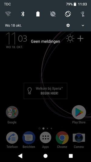 Schuif naar beneden in het bovenste menu opnieuw