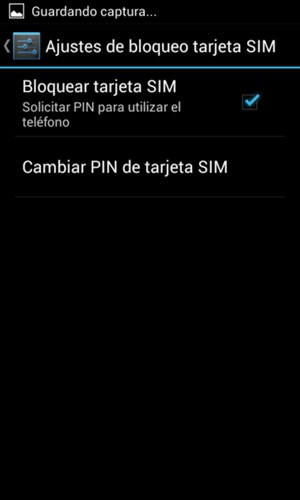 Seleccione Cambiar PIN de tarjeta SIM