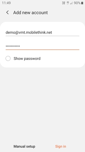 Enter your Email address and Password. Select Sign in
