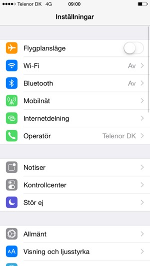 Välj Mobilnät