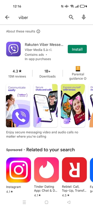 Select the app
