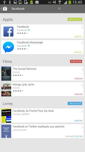 Sélectionnez l'appli