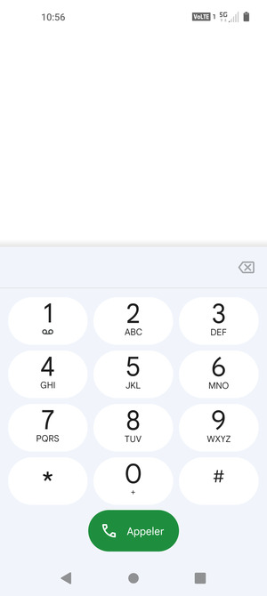 Appuyez longuement sur le numéro 1