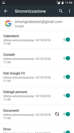 Assicurati che Contatti sia selezionato