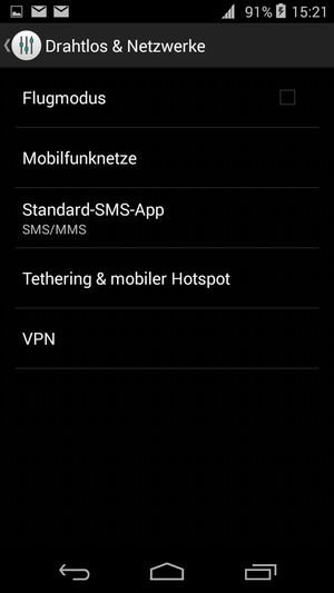 Wählen Sie Mobilfunknetze