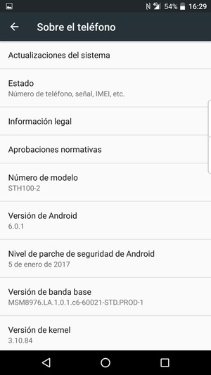 Seleccione Actualizaciones del sistema