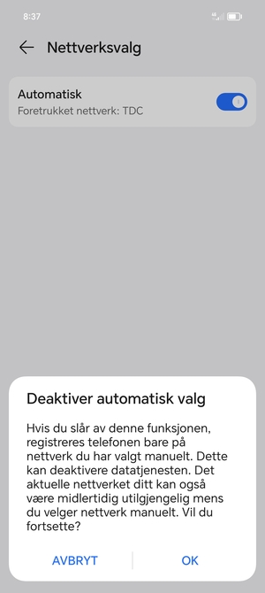 Velg OK