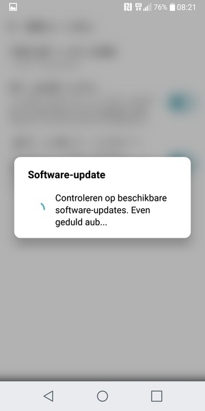 Wacht tot de zoekopdracht beëindigd is