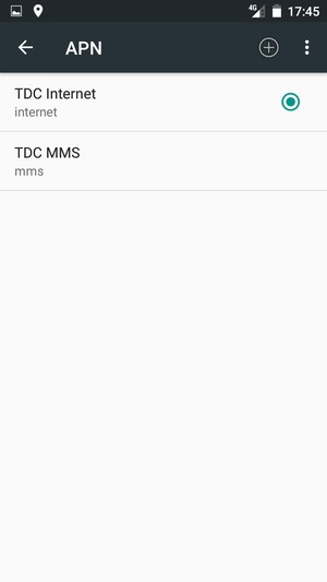 Seleziona il tasto Menu