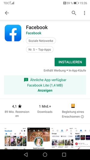 Wählen Sie INSTALLIEREN