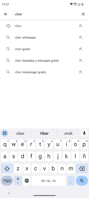 Introduzca el nombre de la aplicación y seleccione Buscar