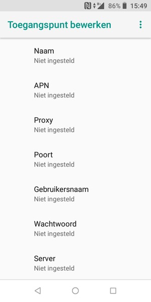 Voer internetgegevens in
