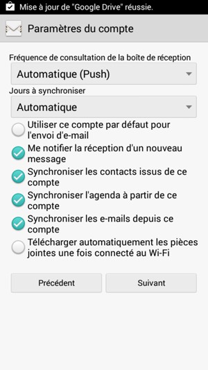 Sélectionnez Suivant
