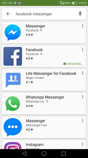 Select the app