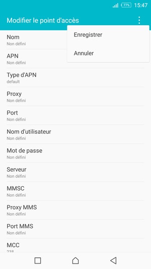 Sélectionnez Enregistrer
