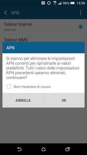 Seleziona OK