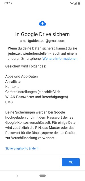 Wählen Sie Ok