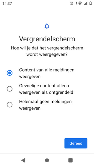 Selecteer uw voorkeursoptie en selecteer Gereed