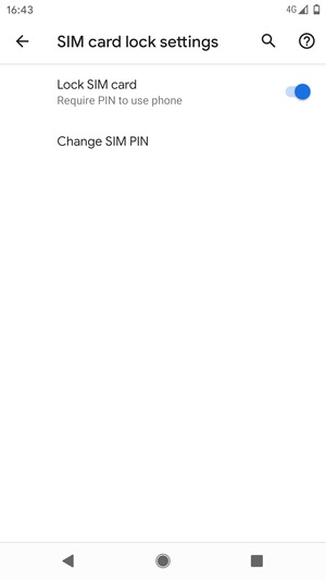 Select Change SIM PIN