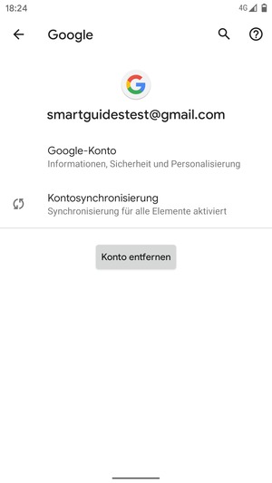 Wählen Sie Kontosynchronisierung