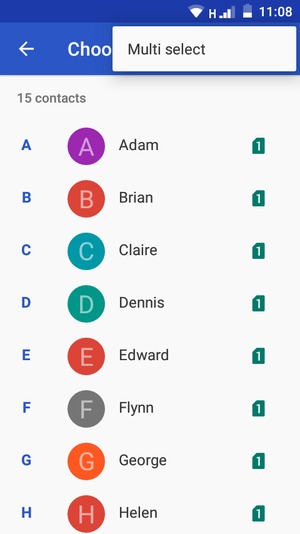 Select Multi select