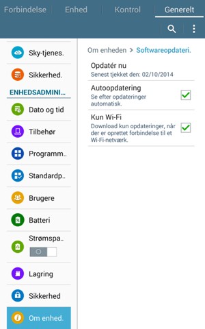 Vælg Opdatér nu