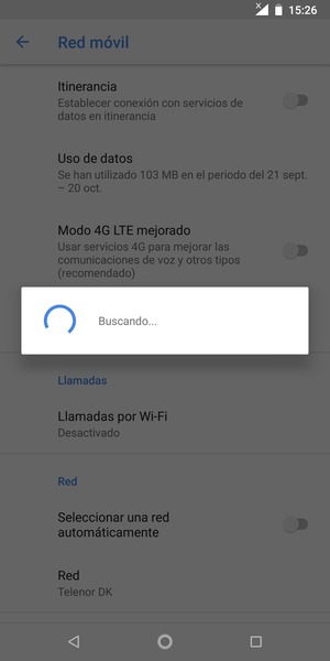 Espere a que la búsqueda termine