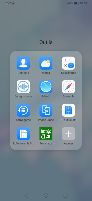 Sélectionnez Contacts