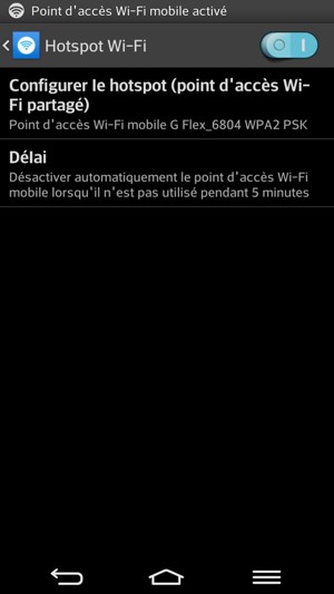 Activez Hotspot Wi-Fi