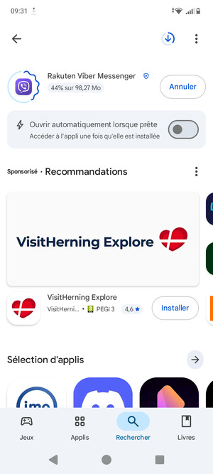 Veuillez attendre la fin de la procédure d'installation