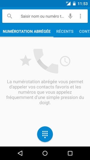 Sélectionnez le bouton du Menu