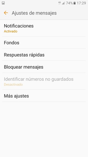 Seleccione
Más ajustes