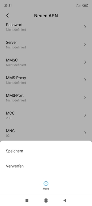 Wählen Sie Speichern