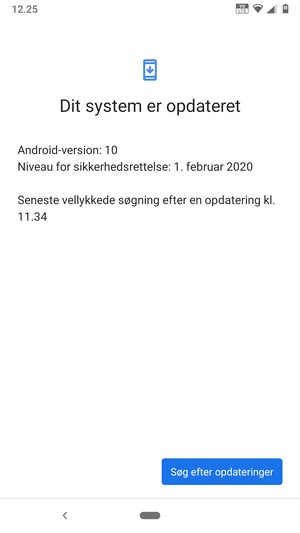 Vælg Søg efter opdateringer