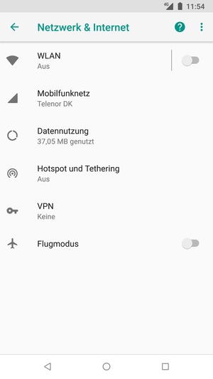Wählen Sie Mobilfunknetze