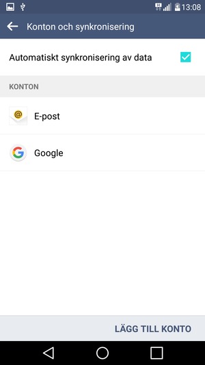 Välj Google