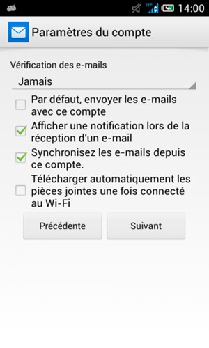 Sélectionnez Suivant