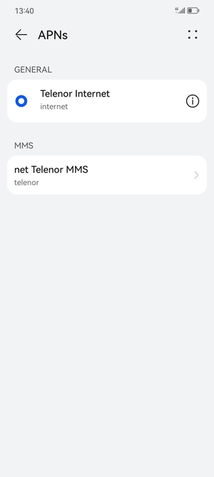 Select the Menu button