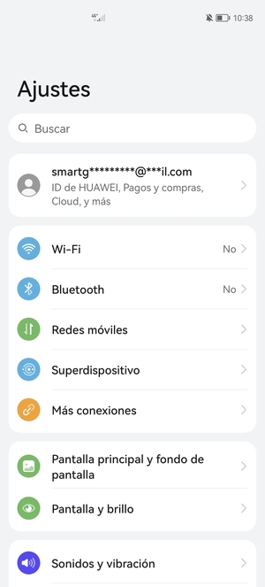 Seleccione Redes móviles