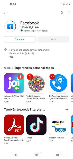Espere a que el proceso de instalación finalice