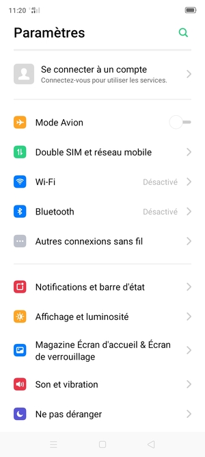 Sélectionnez Autres connexions sans fil