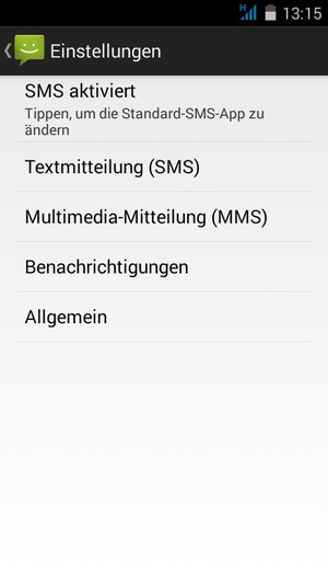 Wählen Sie Textmitteilung (SMS)
