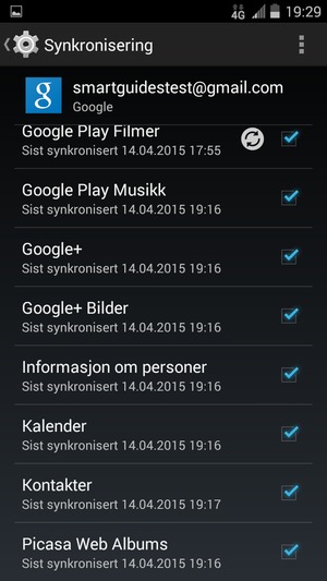 Kryss av i alle avkrysningsbokser